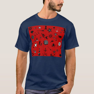 Under the Sea in Red T-Shirt