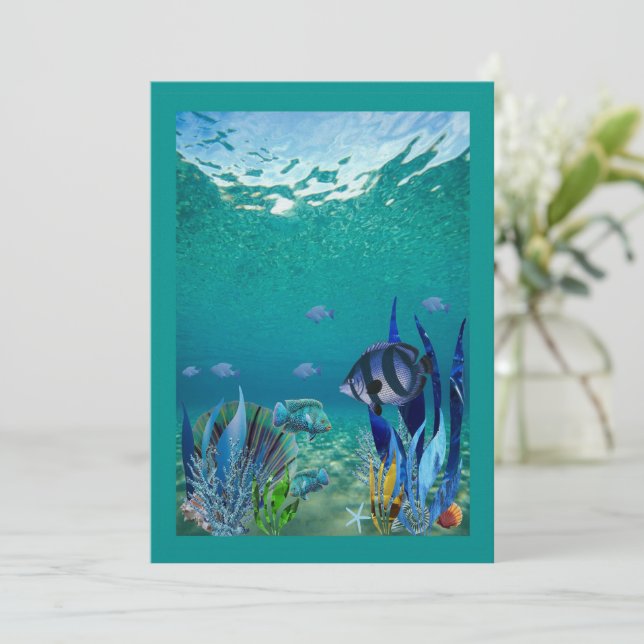 Under the Sea Invitation (Standing Front)