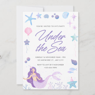 Under The Sea Invitation
