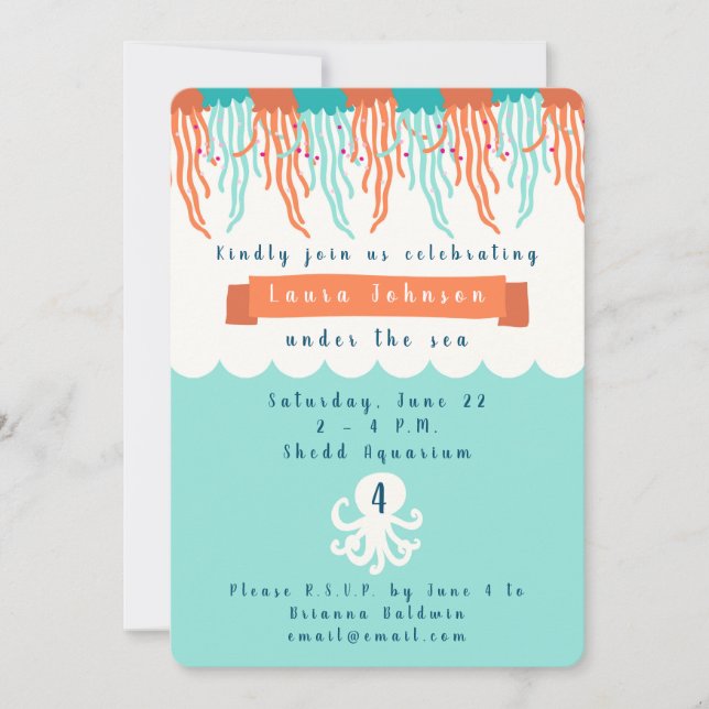 Under the Sea Invitation (Front)