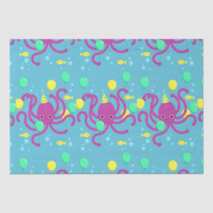 Under the sea Invitation, Octopus Birthday Tissue Paper