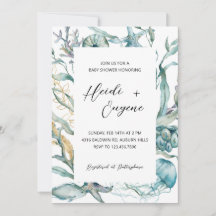 Under the Sea Jellyfish Baby Shower Invitation