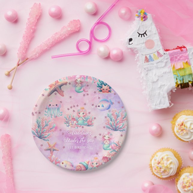 Under The Sea Kid's Birthday Paper Plate (Party)