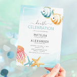 Under the Sea Kids Joint Birthday Invitation<br><div class="desc">Dive into a memorable celebration with our Joint Kids Ocean Themed Birthday Invitations. Adorned with watercolor tropical fish, starfish, and jelly fish set against a classic white background, these invites are perfect for a double celebration. Easily customisable to suit your sea-inspired festivities, these invitations are a gateway into an underwater...</div>