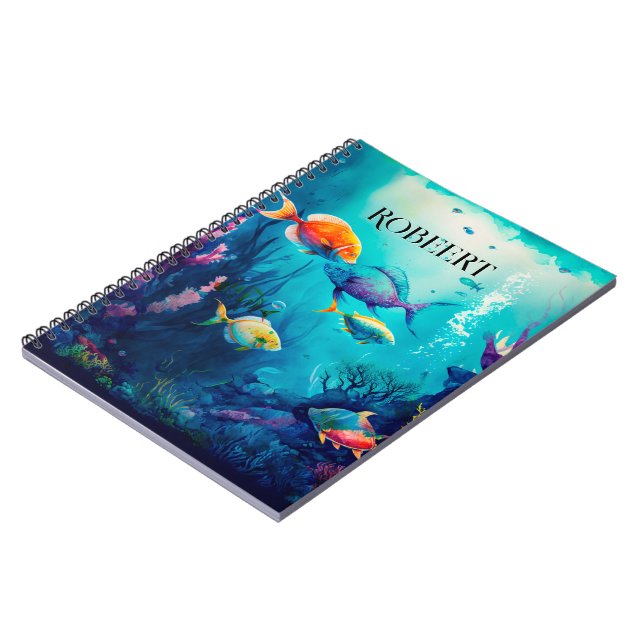 Under the sea landscape background notebook (Left Side)