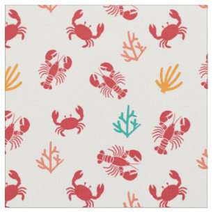 Under the Sea Life Pattern Fabric