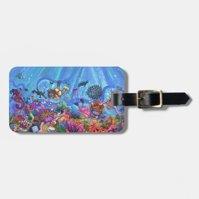 Under the Sea Luggage Tag (Front Horizontal)