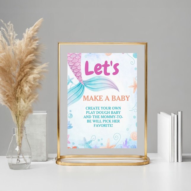 Under the sea make a Baby Baby Shower Game sign (Creator Uploaded)