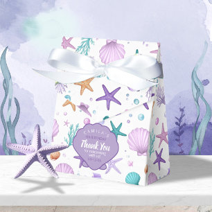 Under the Sea Marine Life Pattern Thank You ID1143 Favour Box