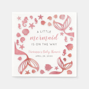 Under the Sea Mermaid Baby Shower Napkin