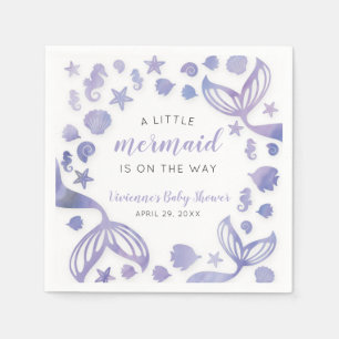 Under the Sea Mermaid Baby Shower Napkin