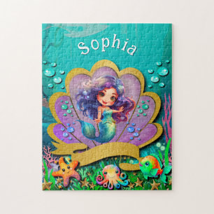 Under The Sea & Mermaid Birthday Jigsaw Puzzle
