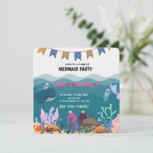 Under The Sea Mermaid Birthday Party Birthday