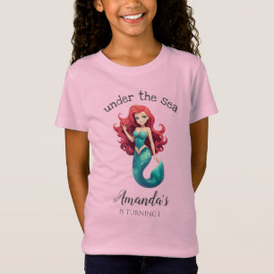 Under the Sea Mermaid Birthday T-Shirt