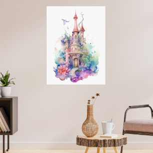 Under the Sea Mermaid Castle Poster