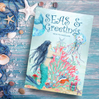 Under the Sea Mermaid Coral Christmas Tree