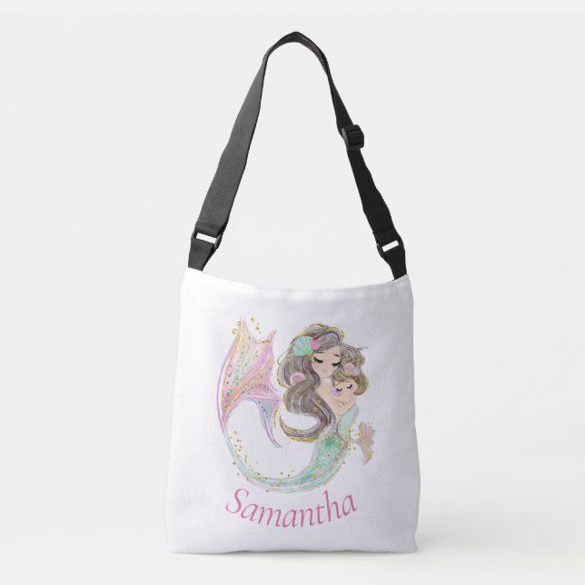 under the sea mermaid crossbody bag (Front)
