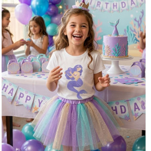 Under the Sea Mermaid Kids T-Shirt Cute Pastel O