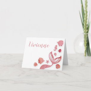 Under the Sea Mermaid Note Card