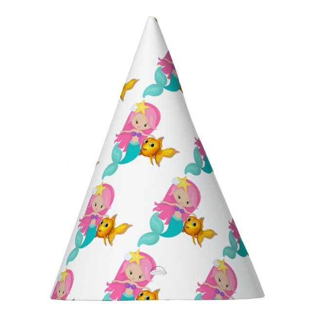 Under the Sea Mermaid Party Party Hat (Right)