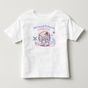 Under The Sea Mermaid Princess Birthday Toddler T-Shirt