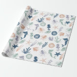 Under the Sea Mermaid Seahorse Starfish Wrapping Paper<br><div class="desc">Add some "Under the Sea" style with this ocean themed gift wrapping paper featuring a pattern of mermaids,  starfish,  seahorse,  seashells,  octopus,  tropical fish,  coral and seaweed. Perfect for Christmas,  birthdays,  or any special gift-giving occasion.</div>