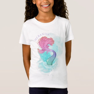 Under the Sea Mermaid Tail Personalised T-Shirt