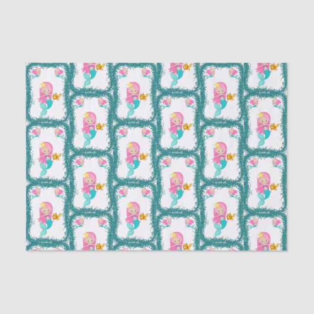 Under the Sea Mermaid Tissue Paper (Front)