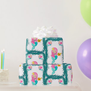 Under the Sea Mermaid Wrapping Paper