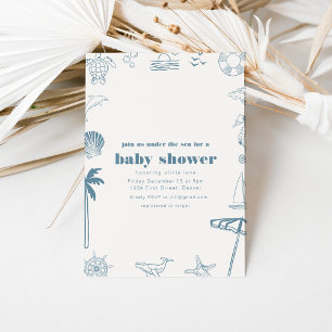 Under the Sea Modern Baby Shower Invite