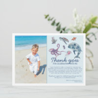 Under the Sea Modern Kids Photo Birthday