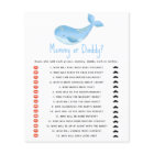 Under the sea - mummy or daddy baby shower game