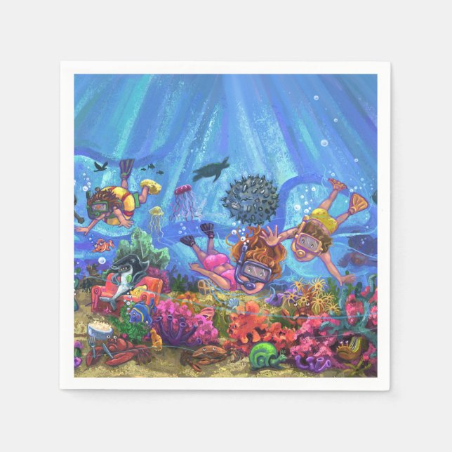 Under the Sea Napkin (Front)