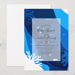 Under the Sea Nautical Baby Shower Invitation