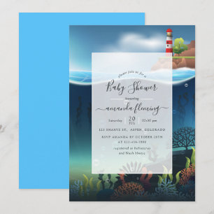 Under the Sea Nautical Baby Shower Invitation