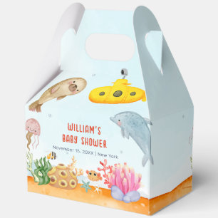 Under The Sea Nautical Marine Baby Shower  Favour Box