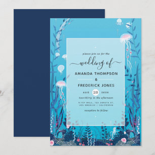 Under the Sea Nautical Wedding Invitation