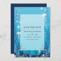 Under the Sea Nautical Wedding Photo  Save The Dat