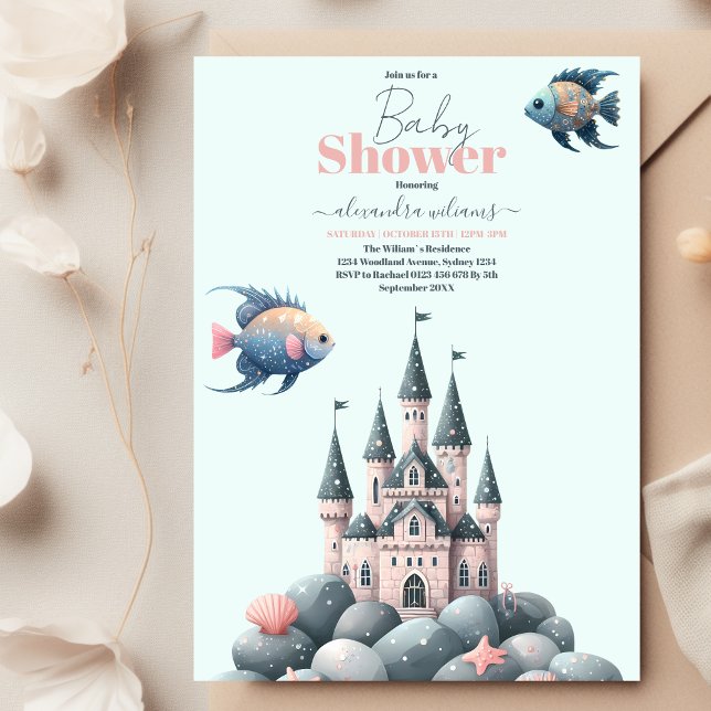Under the Sea Ocean Animals Baby Shower Invitation (Creator Uploaded)