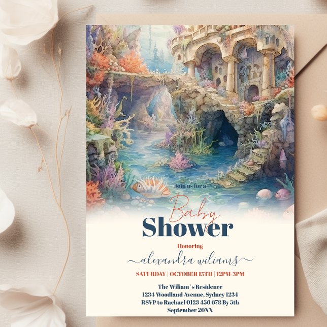 Under the Sea Ocean Animals  Baby Shower Invitation (Creator Uploaded)
