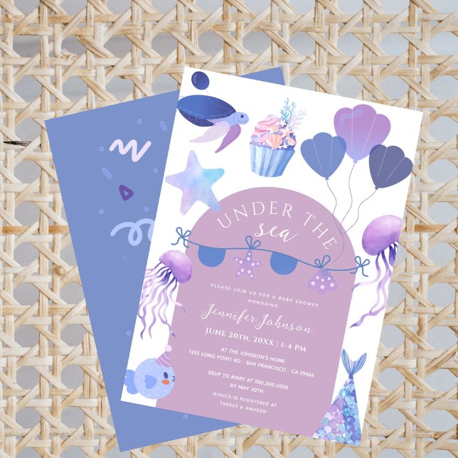 Under The Sea Ocean Animals Baby Shower Invitation (Creator Uploaded)