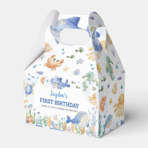 Under the Sea Ocean Animals Boys Birthday Favour Box