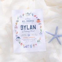 Under The Sea Ocean Animals Boys Pirate Birthday