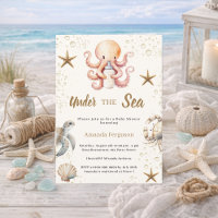 Under the sea ocean animals girl Baby Shower