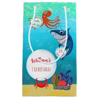 Under The Sea Ocean Animals Kid's Birthday Small Gift Bag