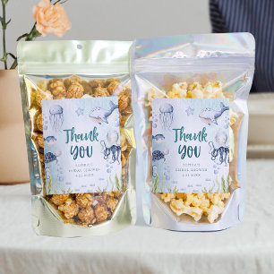 Under The Sea Ocean Baby Shower Food Labels