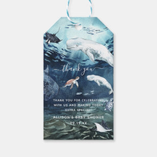Under the Sea   Ocean Baby Shower Thank You Gift Tags