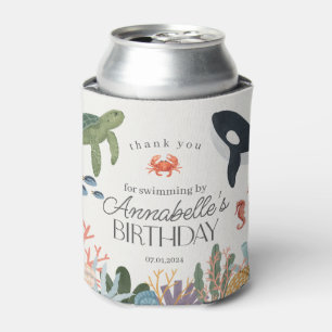 Under the Sea Ocean Birthday Party Favours Can Cooler