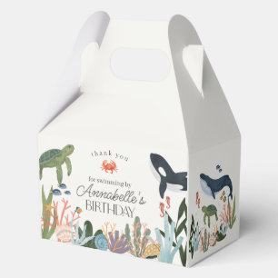 Under the Sea Ocean Birthday Party Favours Favour Box