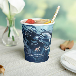 Under the Sea   Ocean Birthday Party Paper Cups